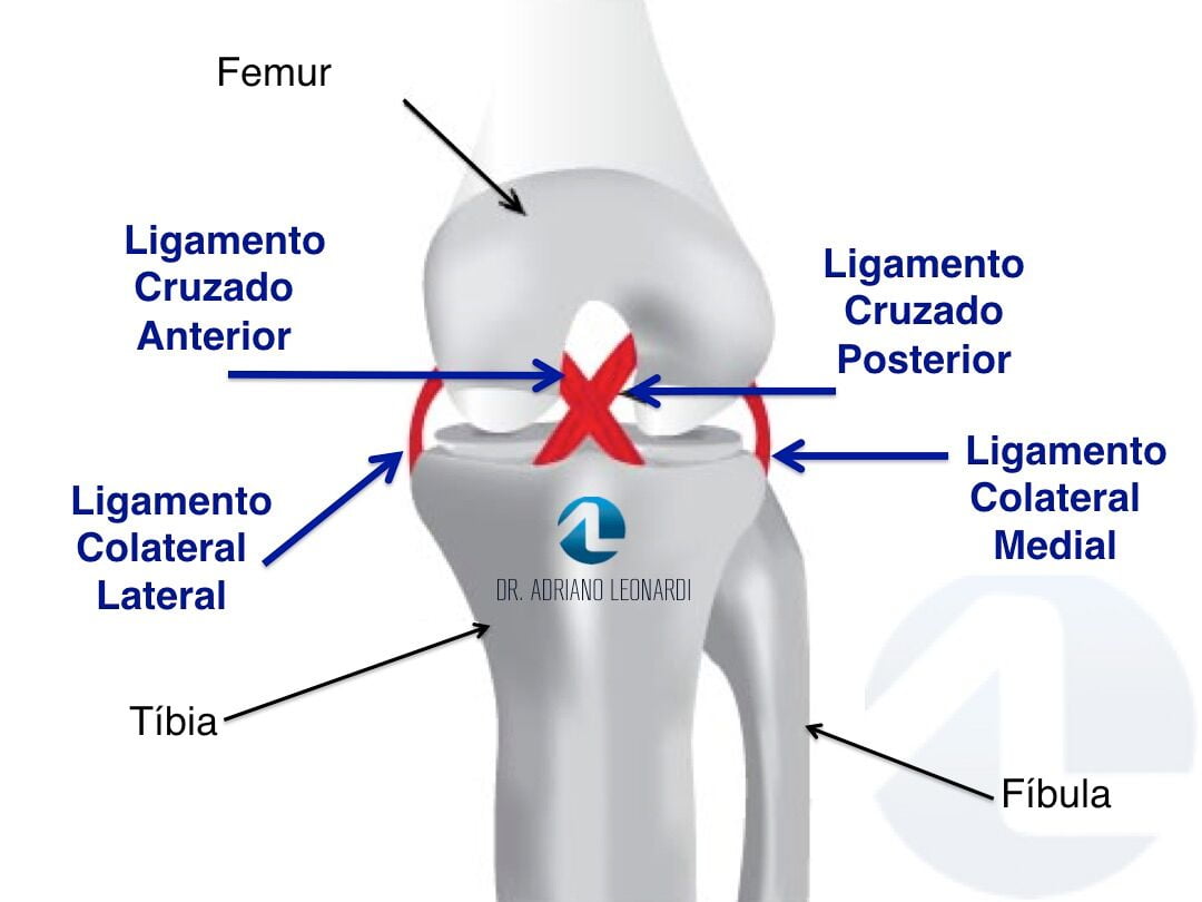 Como é a dor de ligamento do joelho?