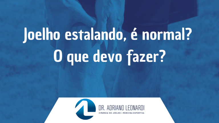 Joelho estalando é normal