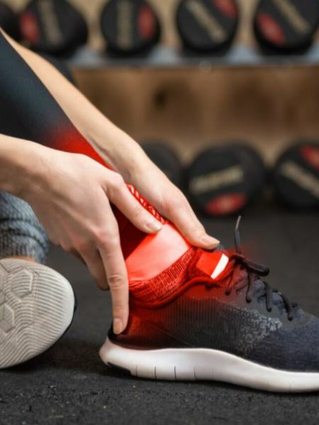 Lesão ligamentar do tornozelo.