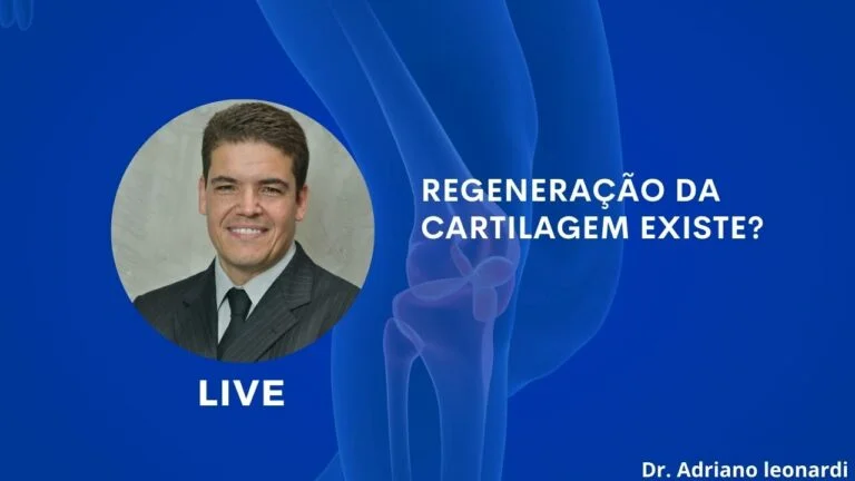 Live sobre a regeneração da cartilagem.