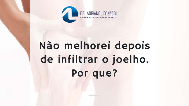 infiltrar o joelho