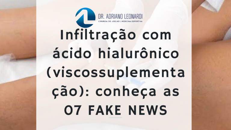 Infiltração com ácido hialurônico (viscossuplementação)