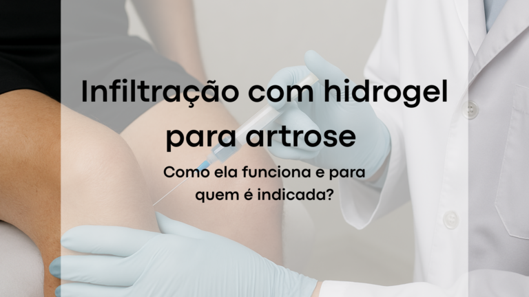 Infiltração com hidrogel para artrose